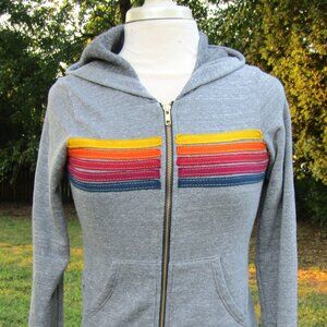 Aviator Nation Hoodie Hooded Sweatshirt Gray Girls Size 12